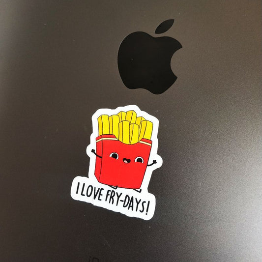Love Frydays die-cut sticker
