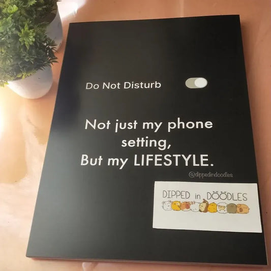 Do Not Disturb quirky wall poster