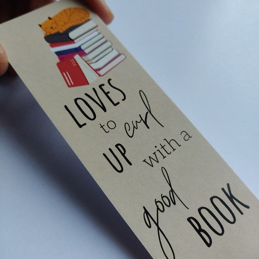 Curl up bookmark
