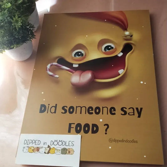 Someone say Food quirky wall poster