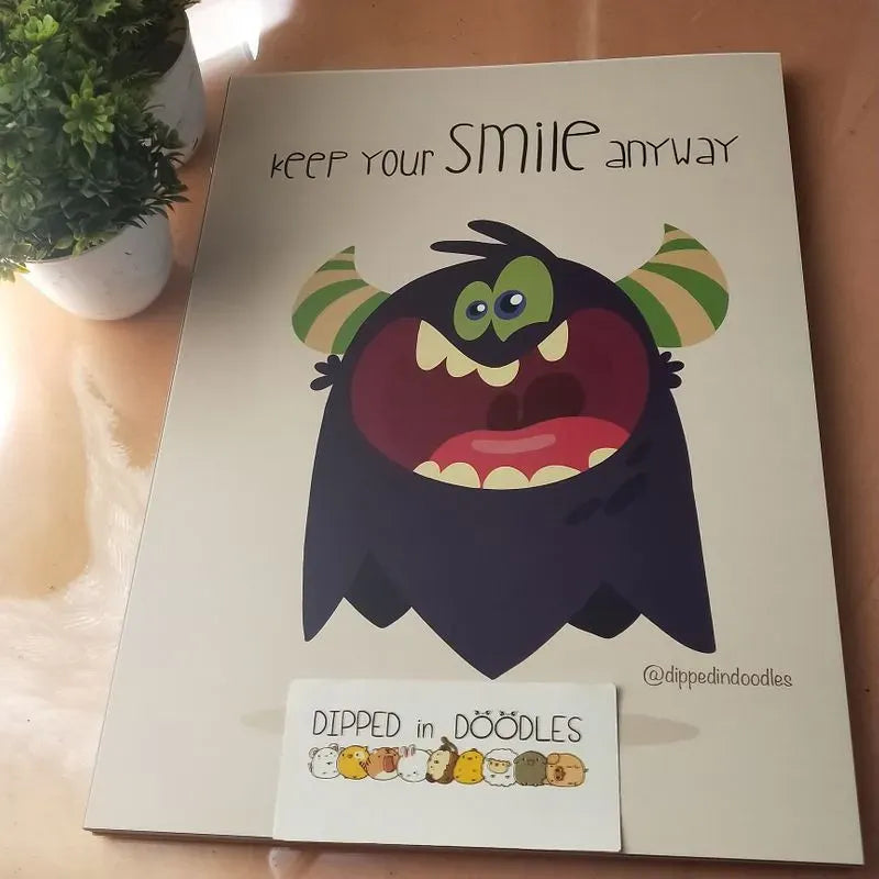 Keep your Smile quirky wall poster