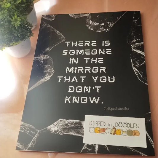 Someone in the Mirror motivational wall poster