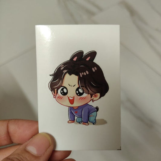 Scary Bunny Jungkook die-cut sticker