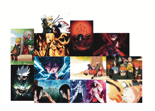Naruto combo of 12 A4 wall posters