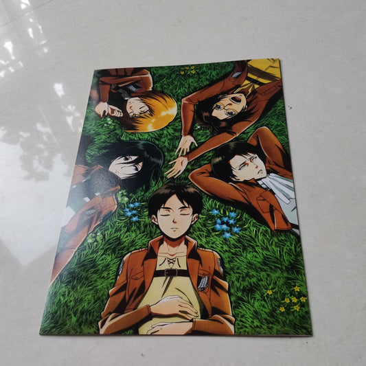 Survey corps kids Attack on Titan wall poster