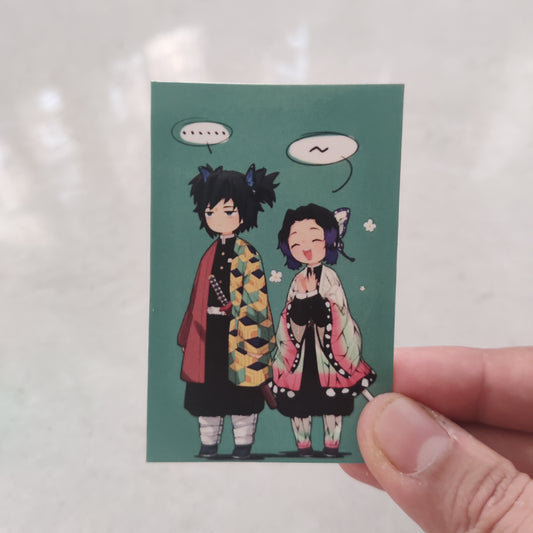 Besties or Lover? Giyu and Shinobu basic sticker