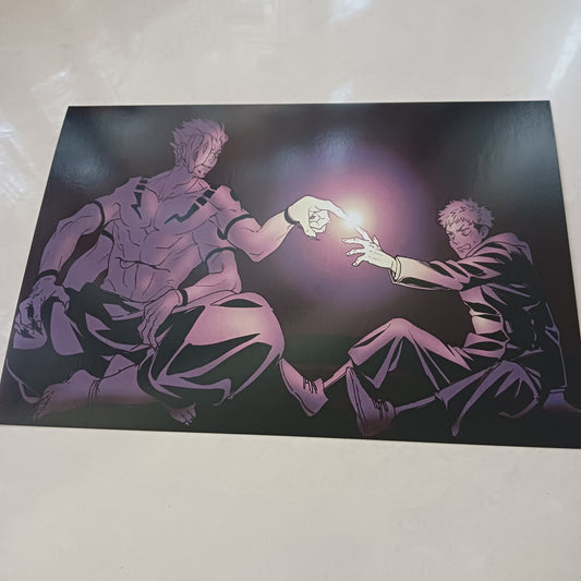 Sukuna and Yuji Jujutsu Kaisen wall poster | Style 1