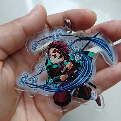 Tanjiro acrylic keychain (double sided)