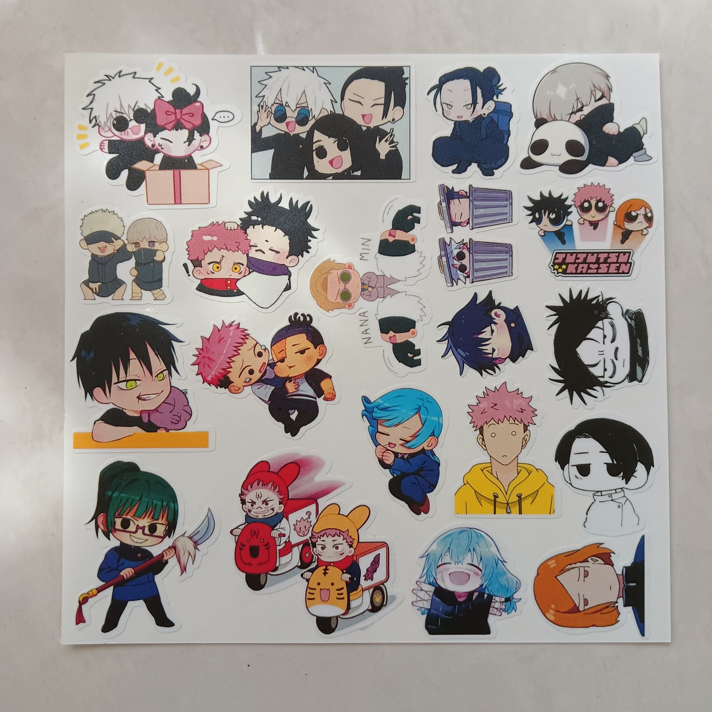 Jujutsu Kaisen die-cut sticker sheet