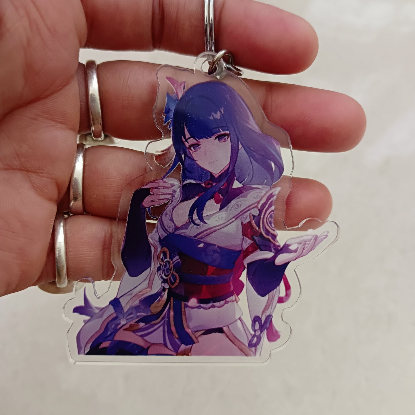 Raiden acrylic keychain (double sided)