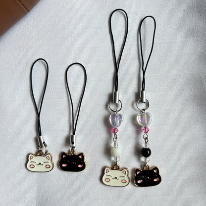Cat Face Enamel Charm