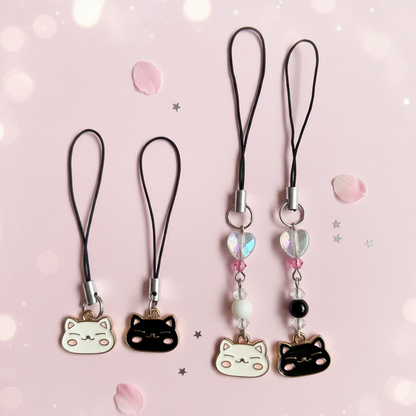 Cat Face Enamel Charm