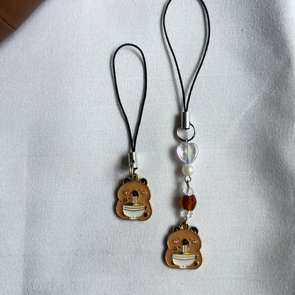 Capybara Enamel Charm