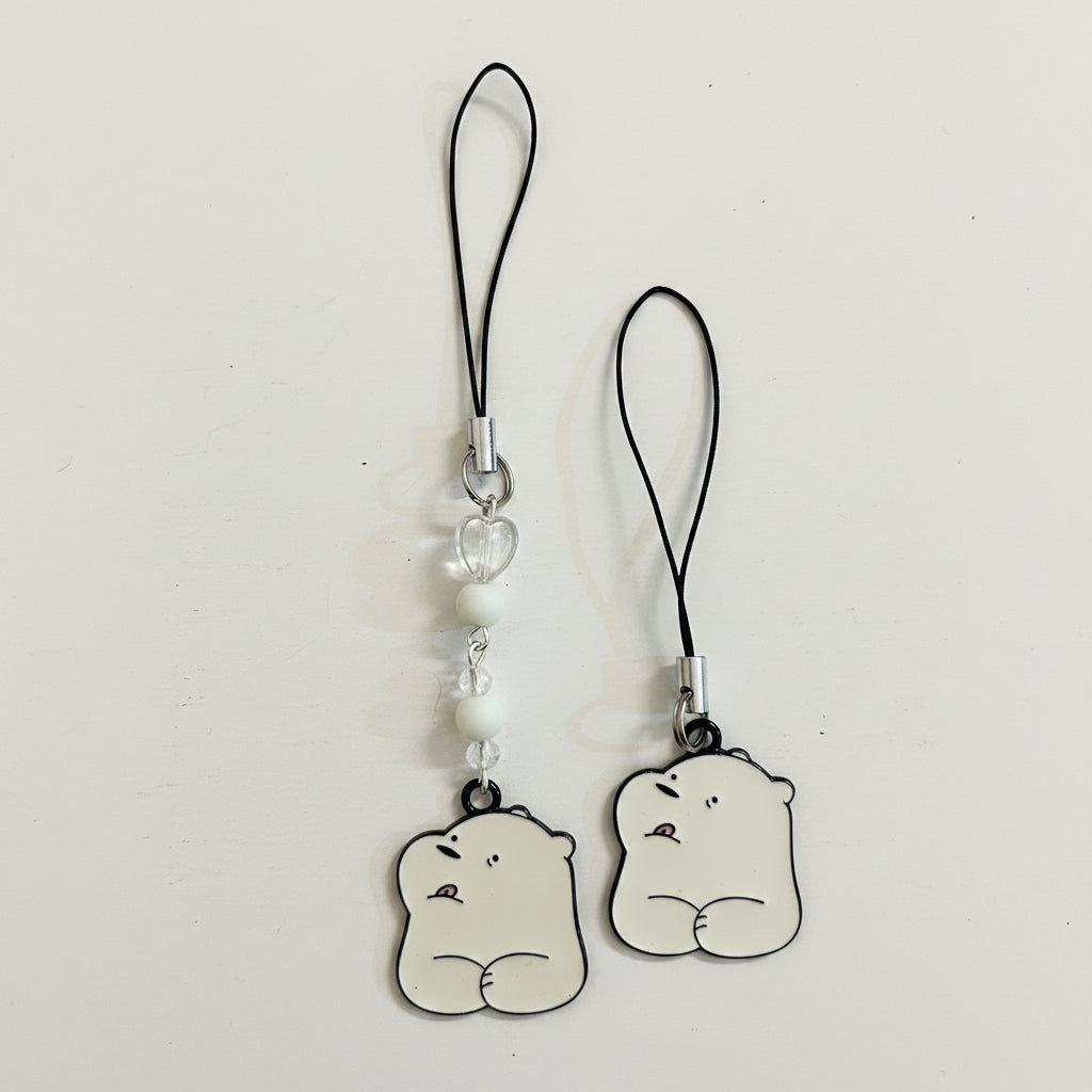 Polar Bear Enamel Charm