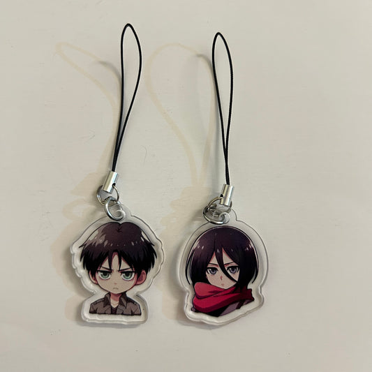Eren and Mikasa Matching Acrylic Charm