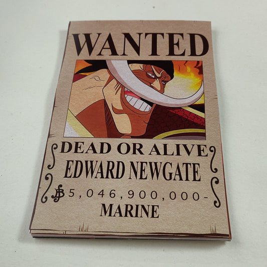 One Piece WANTED wall poster | Whitebeard