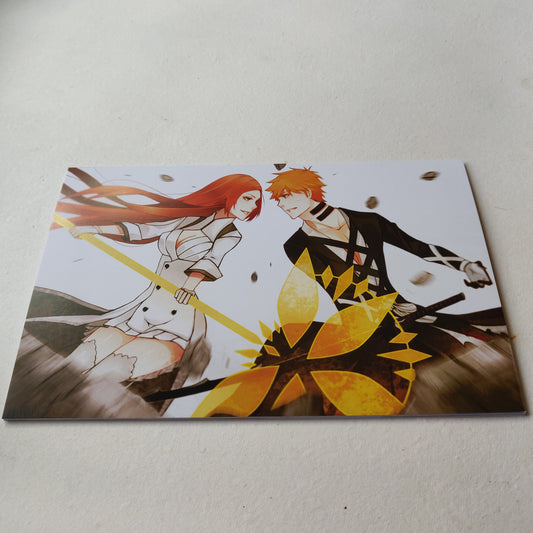 Ichigo and Orihime Bleach wall poster | Style 2