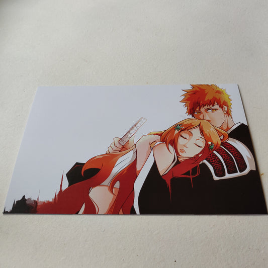 Ichigo and Orihime Bleach wall poster | Style 1