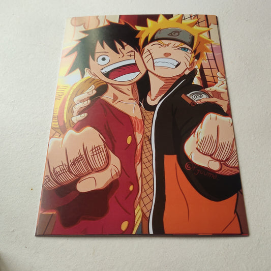 Luffy and Naruto wall poster