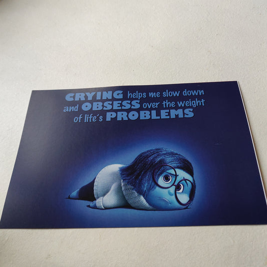 Sadness Inside Out wall poster