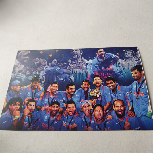 Indian Cricket team wall poster | Style 2
