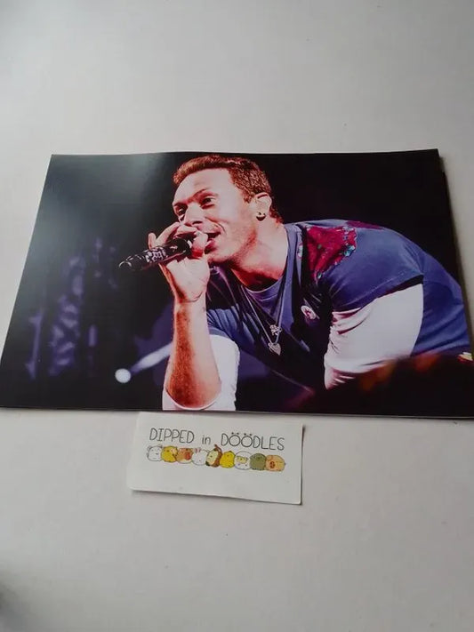 Chris Martin Coldplay wall poster