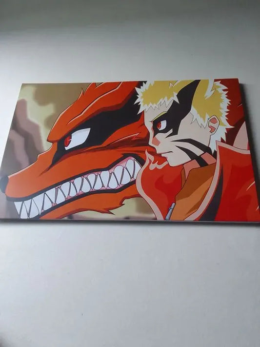Kurama and Naruto wall poster | Style 3