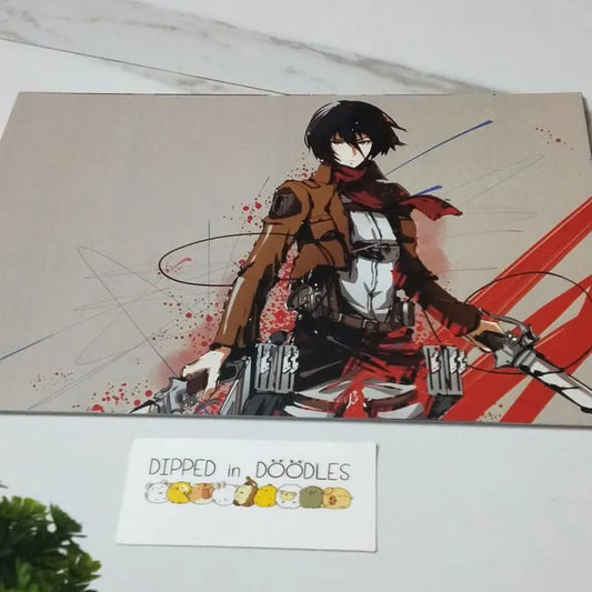 Mikasa Attack on Titan wall poster | Style 2