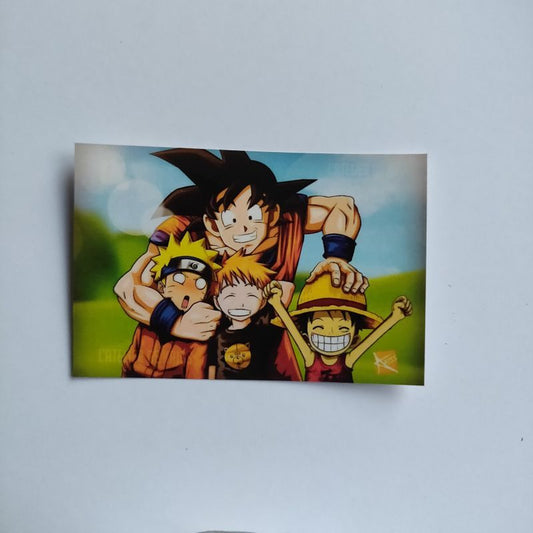 The classic heroes - Goku, Naruto, Ichigo, Luffy basic sticker