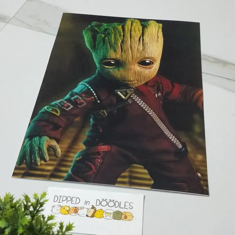 Groot wall poster | Style 1 – Dipped in Doodles