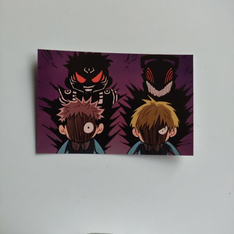 Denji and Itadori basic sticker – Dipped in Doodles