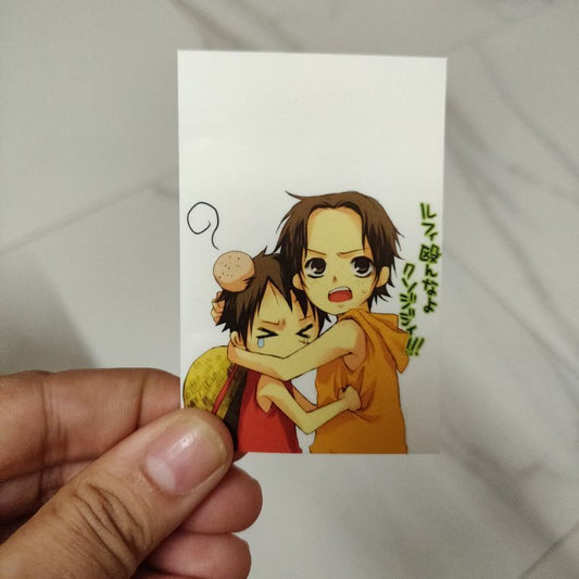 Dont hit my brother - Luffy and Ace basic sticker