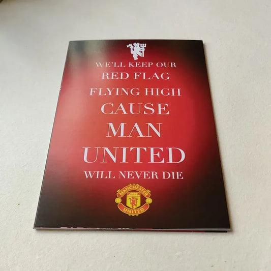 Manchester United FC Slogan wall poster