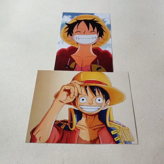Luffy One Piece wall poster combo of 2 A5