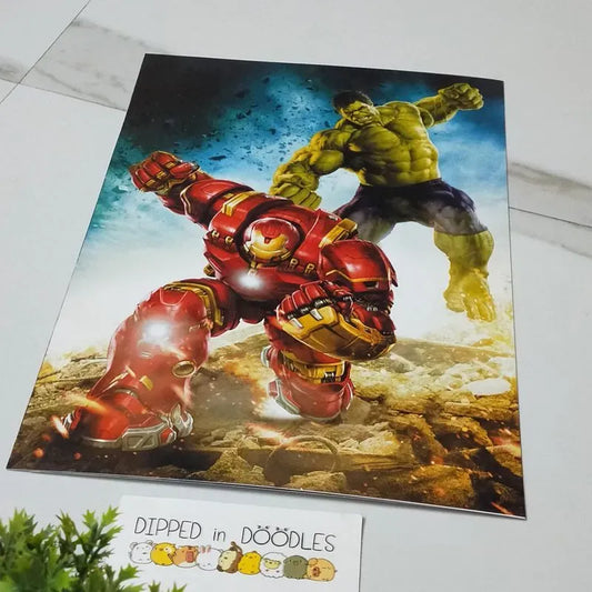 Hulk vs Iron Man wall poster
