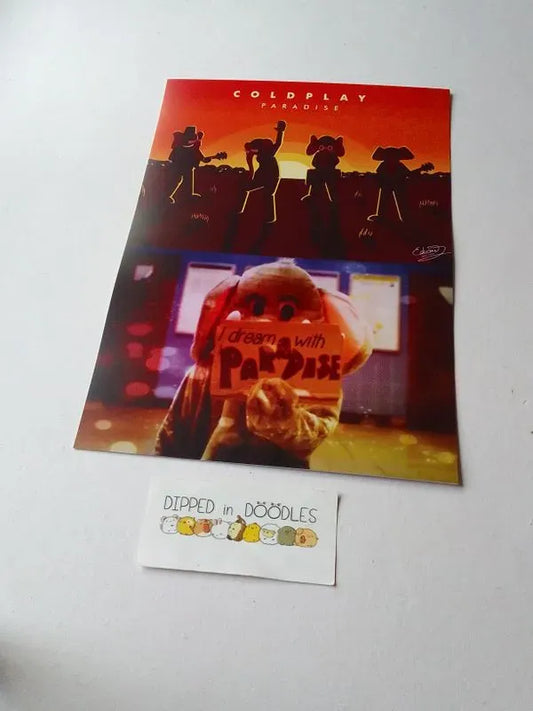 Coldplay Paradise wall poster