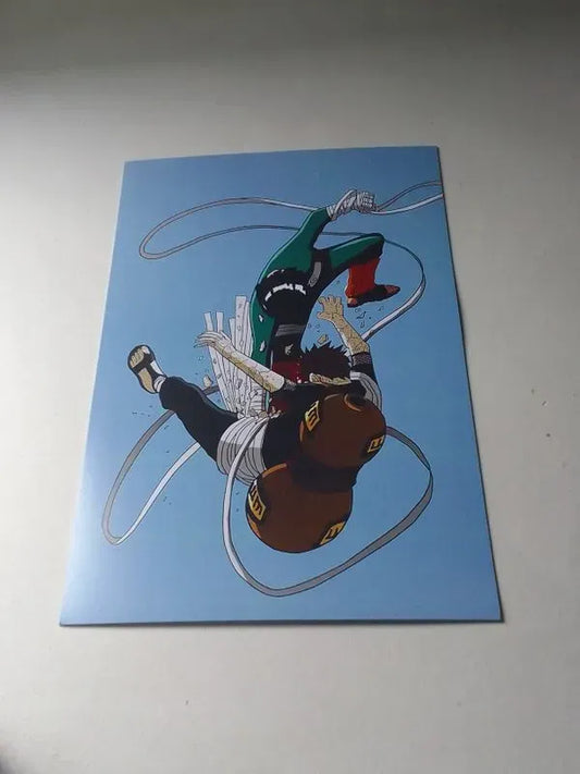 Rock Lee and Gaara fight wall poster