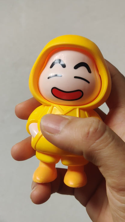 Shinchan Face changing plastic toy keychain