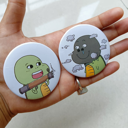 Fighting Dinos Matching Badges