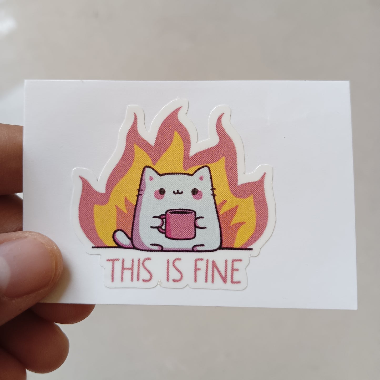 This is Fine die-cut sticker