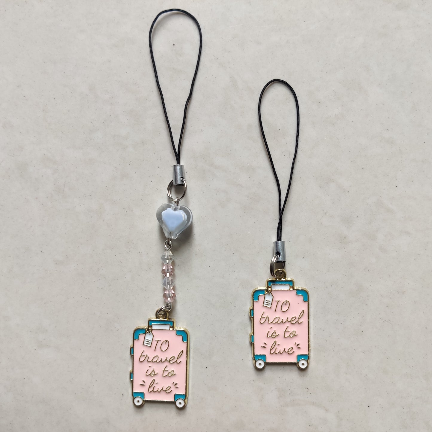 Suitcase Travel Enamel Charm