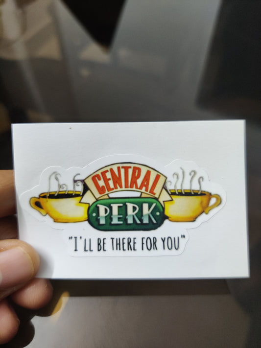 Friends Central Perk die-cut sticker