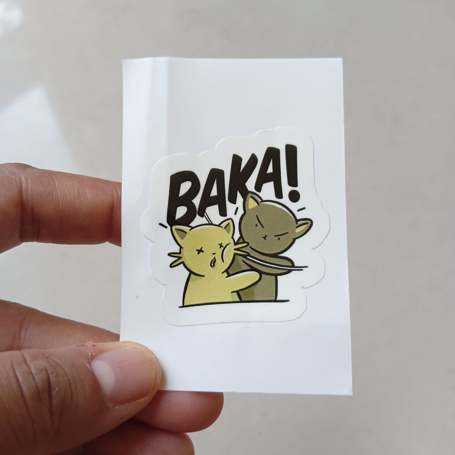 Baka die-cut sticker