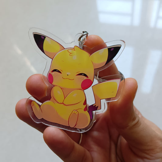 Pikachu acrylic keychain