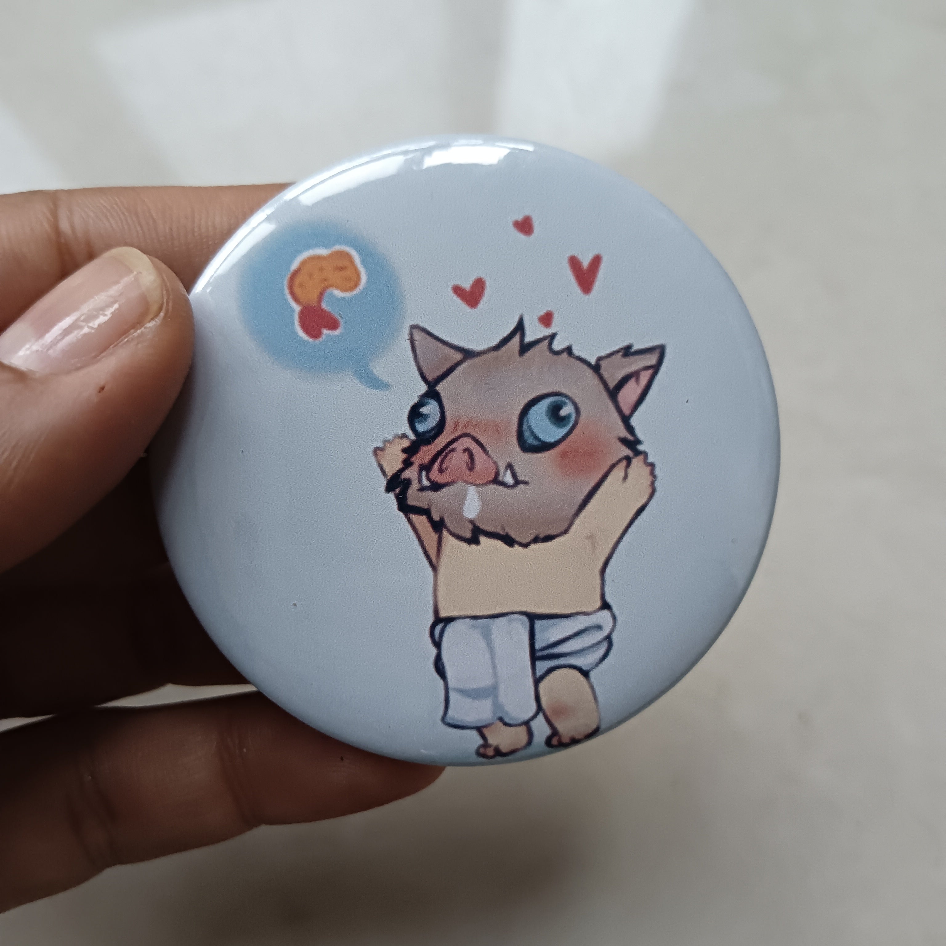 Baby Inosuke Badge – Dipped in Doodles