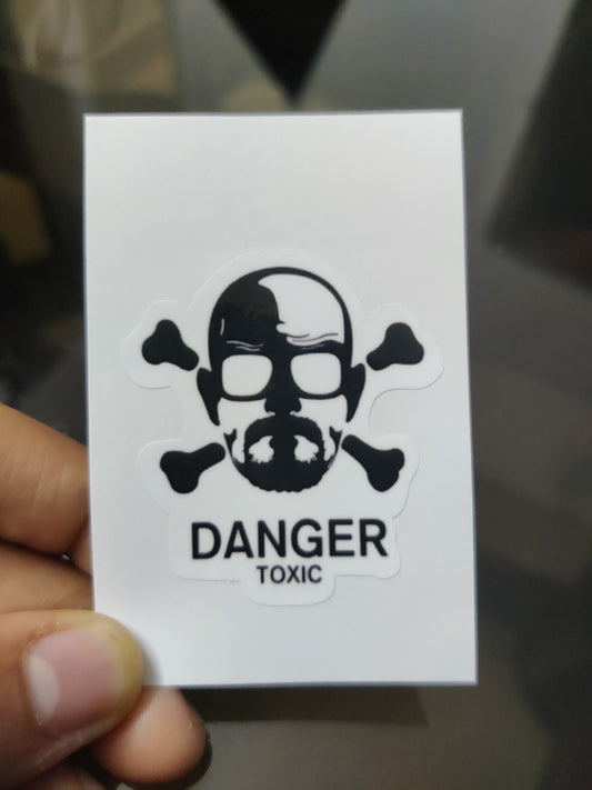 Breaking Bad Danger die-cut sticker