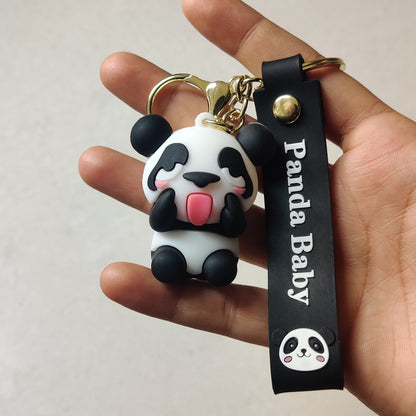 Panda Rubber keychain