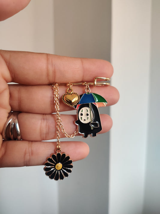 No face Spirited Away Studio Ghibli Brooch