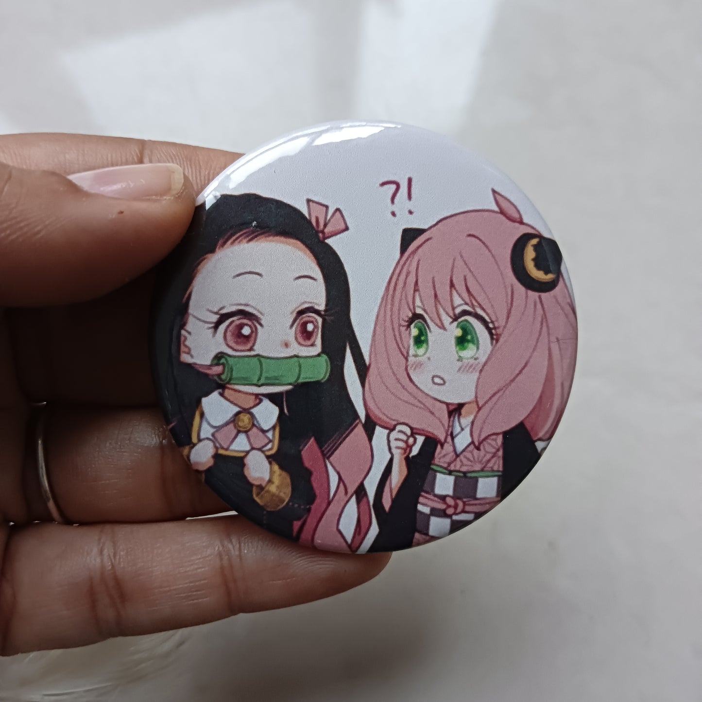 Nezuko and Anya Badge