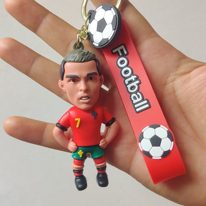 Football Rubber keychain